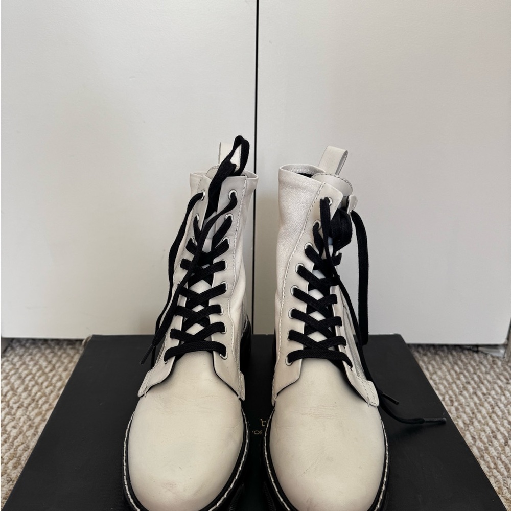 Rag & Bone Shiloh Boots - Classic White